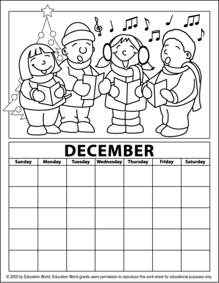 calendar coloring pages 2014 - photo #29