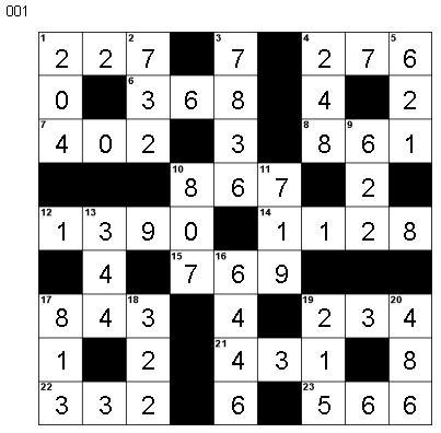 Free Crossword Puzzles on Math Cross Puzzle Answer Key Math Cross Puzzle 1 Addition Subtraction