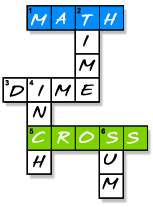 Math Cross Puzzle Puzzle Graphic