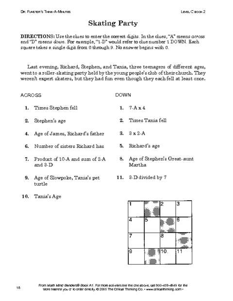 critical thinking middle school activity