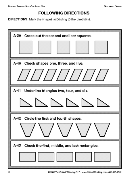 Critical thinking activity for high school students