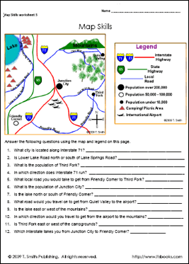 Education World Work Sheet Library: Map Skills | Education World