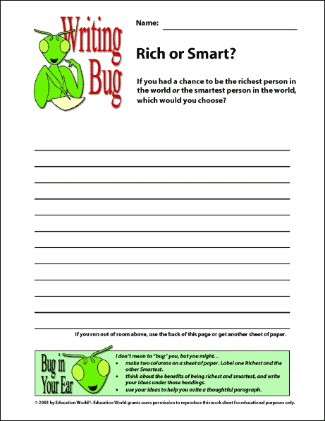 My very own bug creative writing picture