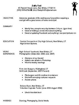 Examples Of Bad Resumes Click here: bad-resume_0.pdf to download the document.