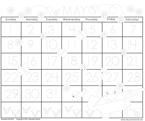free may 2011 calendar template. May 2011 Traceable Calendar