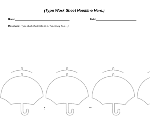 umbrella diagram template
