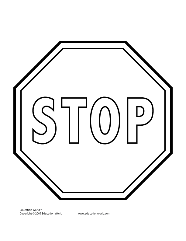 Blank Stop Sign Template