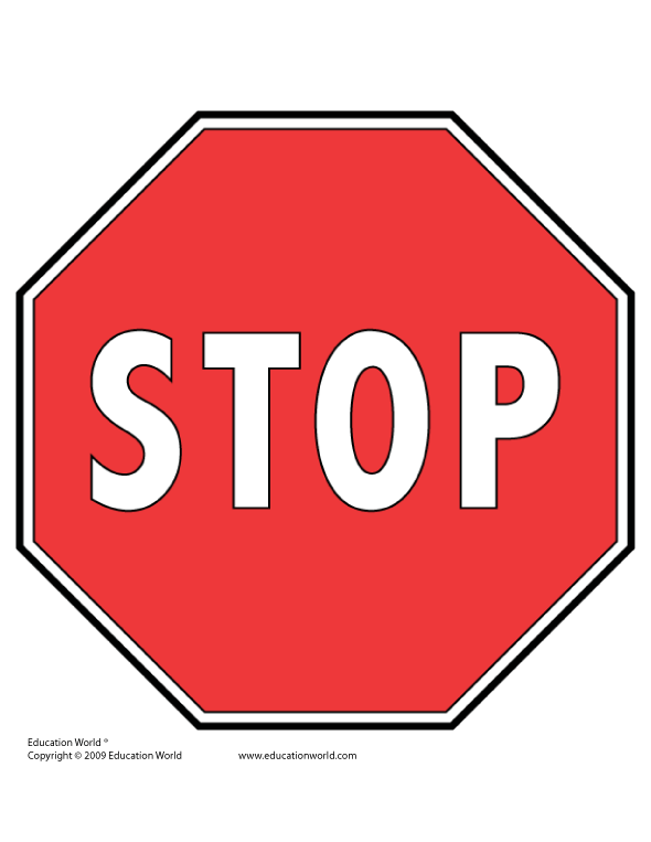 Blank Stop Sign Template