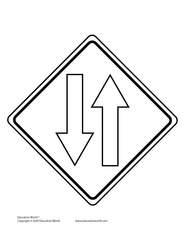 road construction sign coloring pages - photo #21