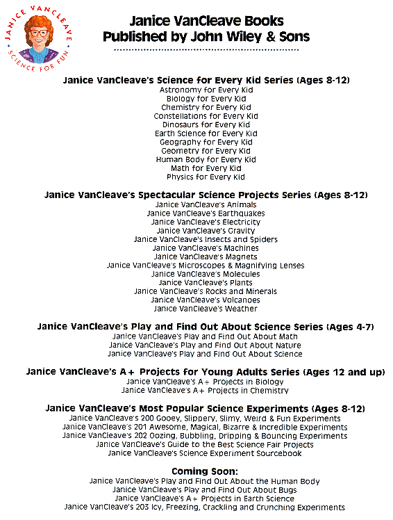 List of Book Titles by Van Cleave