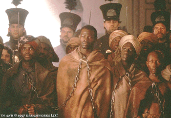 Photo from production of Amistad