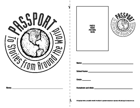 04.2) Print-&-Put-Together US Passport: with Alternate World Passport Pages  - Homeschool Curriculum Fair