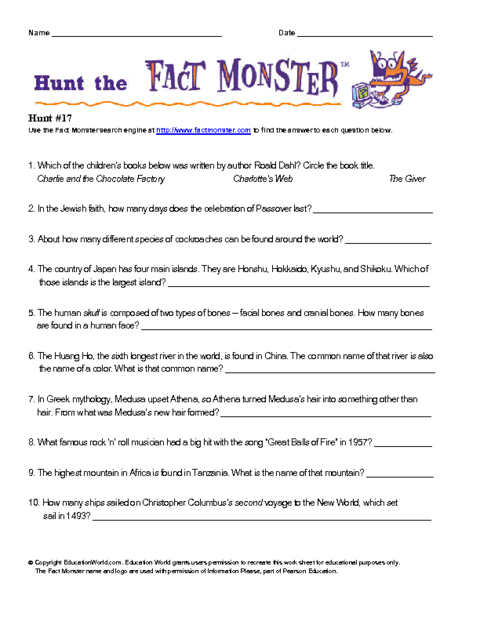 World Tour Facts | Education World