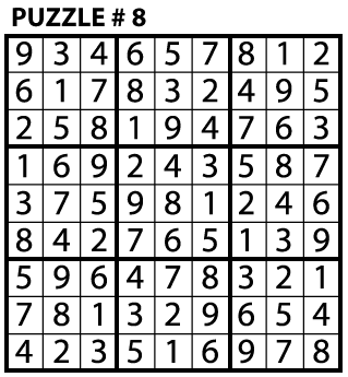 sudoku puzzle education world