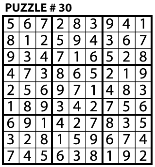 Sudoku Puzzle Education World