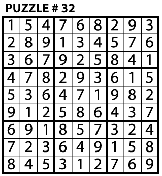 sudoku puzzle education world