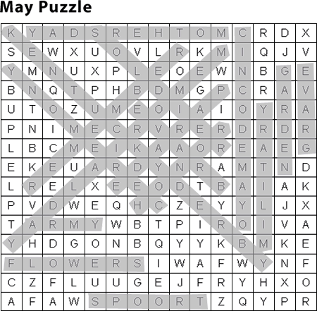 Word Search Puzzle Answers | Education World
