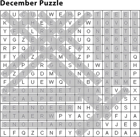 Word Search Puzzle Answers | Education World