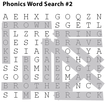 word search puzzle answers education world