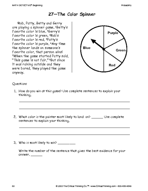 8th grade critical thinking worksheets