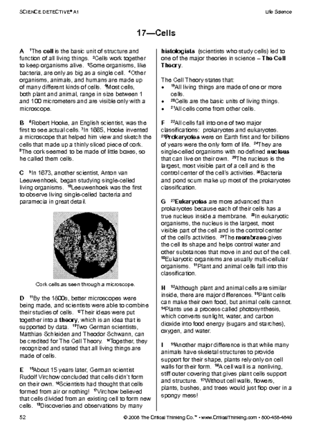 Critical Thinking Worksheet Grades 3-5: Science Detectives | Education World