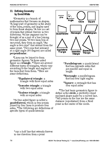 8th grade math critical thinking questions