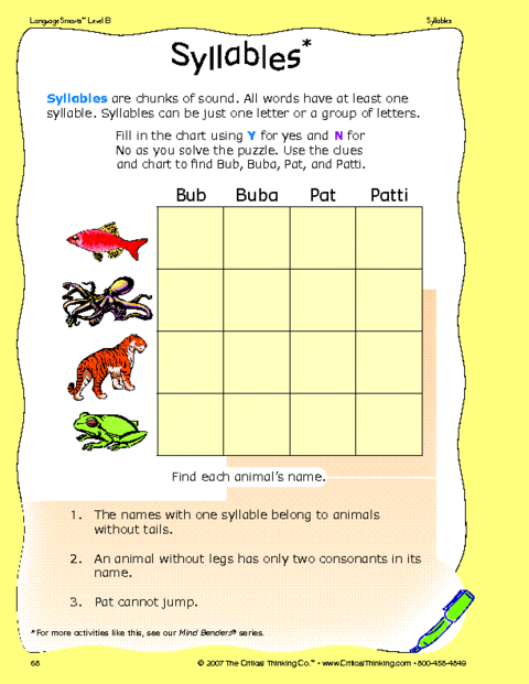 critical thinking kindergarten worksheets