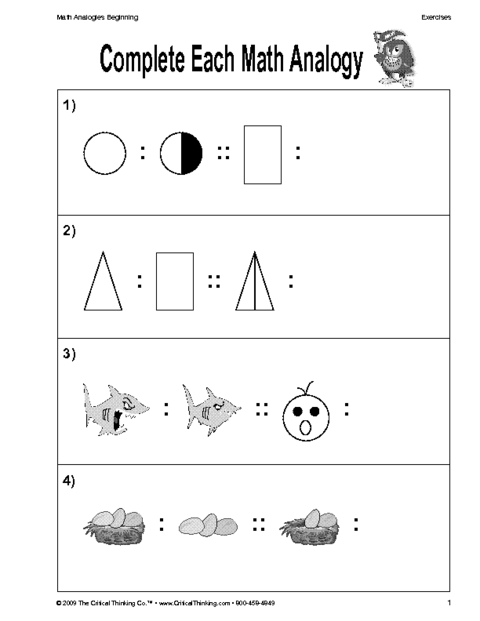 critical thinking practice problems