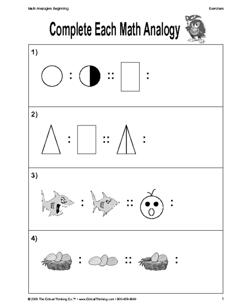 Critical Thinking Kindergarten Worksheet Critical Thinking Worksheets