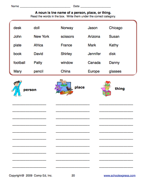 common-nouns-match-worksheet-for-grade-1-your-home-teacher-in-2021-nouns-interactive-worksheet