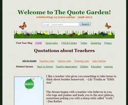 Site Review: Quote Garden | Education World