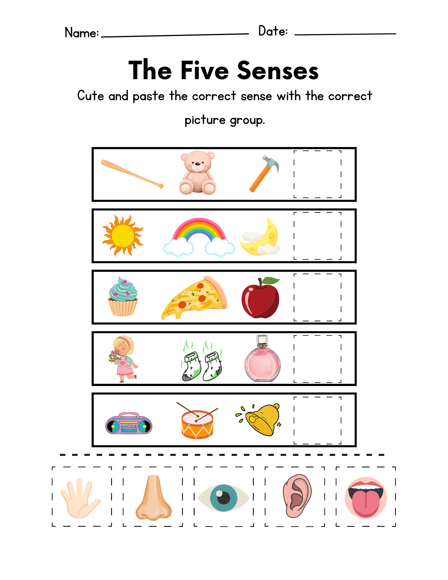 the-five-senses-worksheet-education-world for Free Printable Five Senses Worksheets The Five Senses Worksheet | Education World for Free Printable Five Senses Worksheets