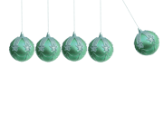 pendulum made from ornaments