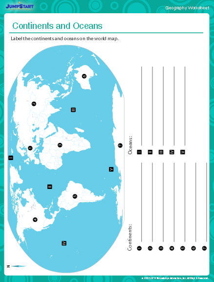 continents-and-oceans-worksheet-printable