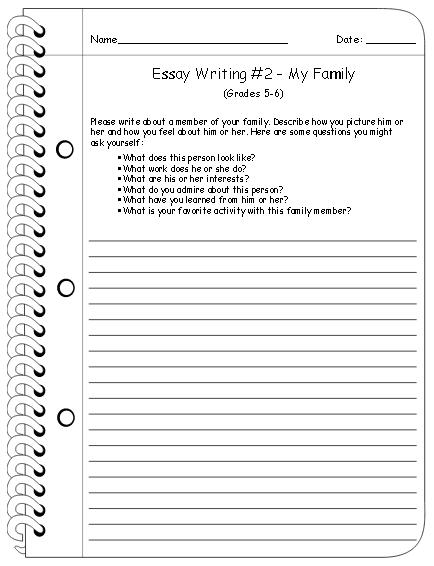 essay about family activities