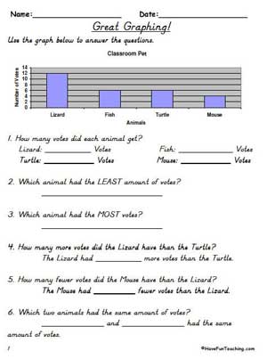 Great Graphing Worksheet | Education World