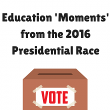 A Timeline of the Education ‘Moments' from the 2016 Presidential Race