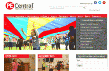 Screenshot of PE Central website