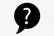 Thought bubble with question mark