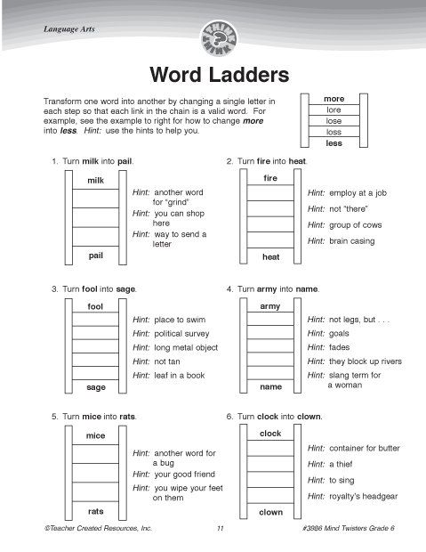 word-ladders-education-world