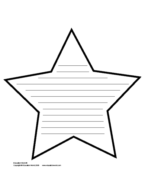 star writing paper