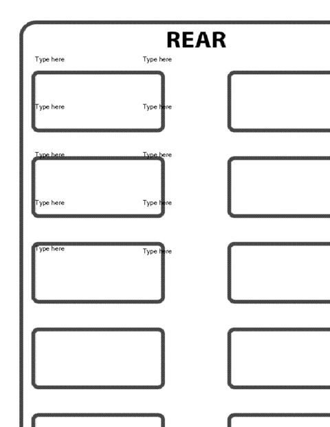 Seating Chart Template