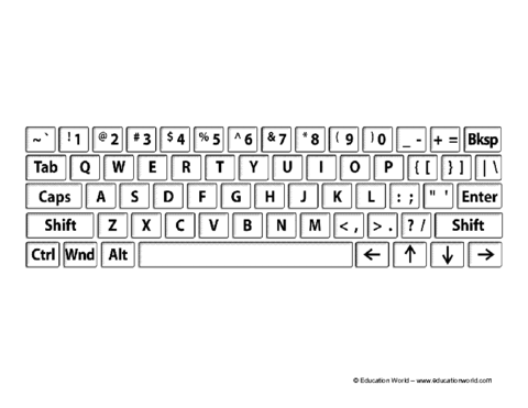 computer keyboard layout for kids